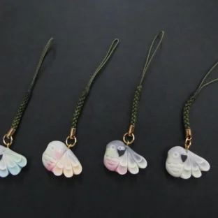 【オーダー】ウロコインコの根付【和菓子風】