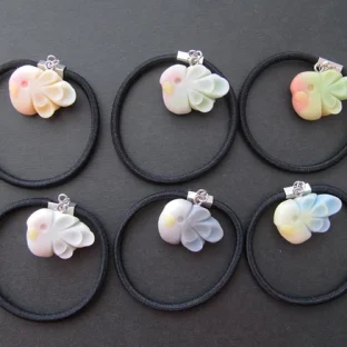 【オーダー】鳥ヘアゴム【和菓子風】