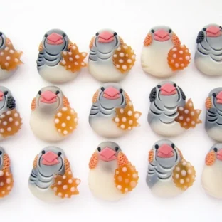 【オーダー】キンカチョウ【和菓子風】