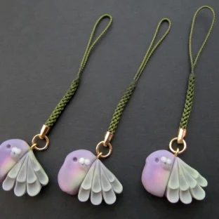 【オーダー】鳩の根付【和菓子風】