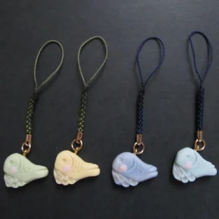 【オーダー】サザナミインコの根付【和菓子風】