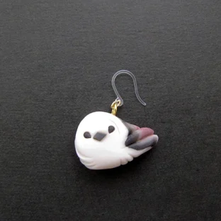 【オーダー】片耳鳥ピアス(イヤリング)【和菓子風】