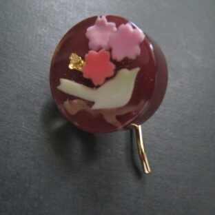 桜と鶯の錦玉羹ポニーフック丸