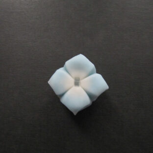 紫陽花帯留め青