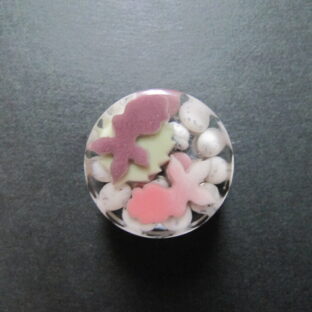 錦玉羹金魚帯留め